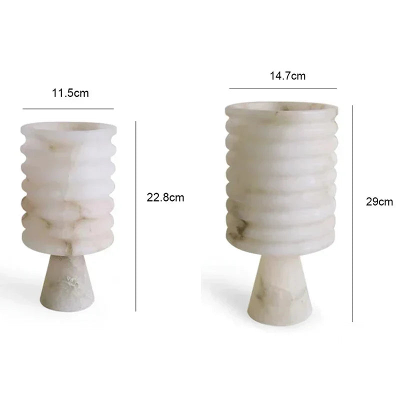 Witte Onyx Bloemvaas