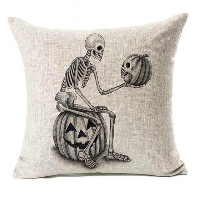 Skelet Halloween Kussenslopen