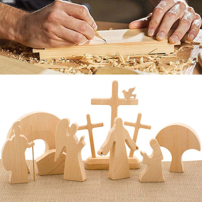 Paas Scene Houten Decoratie