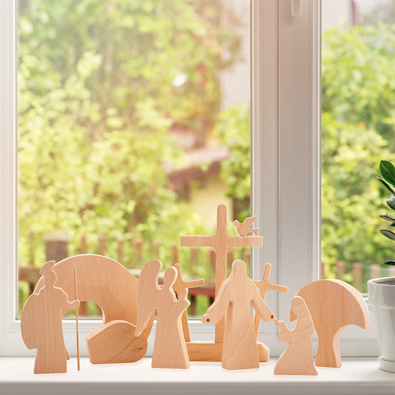 Paas Scene Houten Decoratie