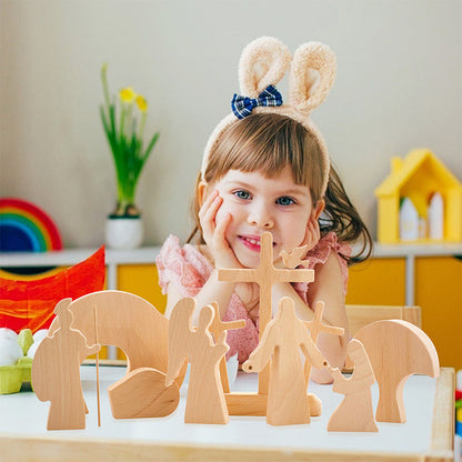 Paas Scene Houten Decoratie