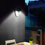 Solar Intelligente Driehoek Buiten Waterdichte Lichaamsensor Patio LED Wandlamp