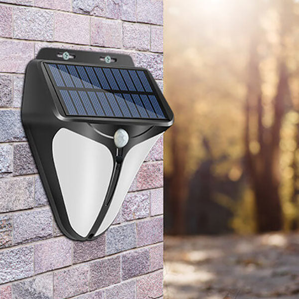 Solar Intelligente Driehoek Buiten Waterdichte Lichaamsensor Patio LED Wandlamp