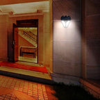 Solar Intelligente Driehoek Buiten Waterdichte Lichaamsensor Patio LED Wandlamp