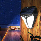 Solar Intelligente Driehoek Buiten Waterdichte Lichaamsensor Patio LED Wandlamp