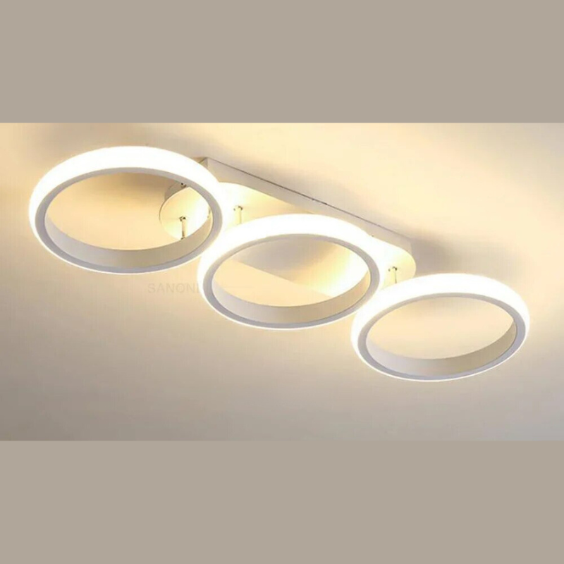 Moderne LED Ring Kroonluchter – Minimalistische Plafondlamp voor Woonkamer en Eetruimte