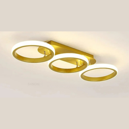 Moderne LED Ring Kroonluchter – Minimalistische Plafondlamp voor Woonkamer en Eetruimte