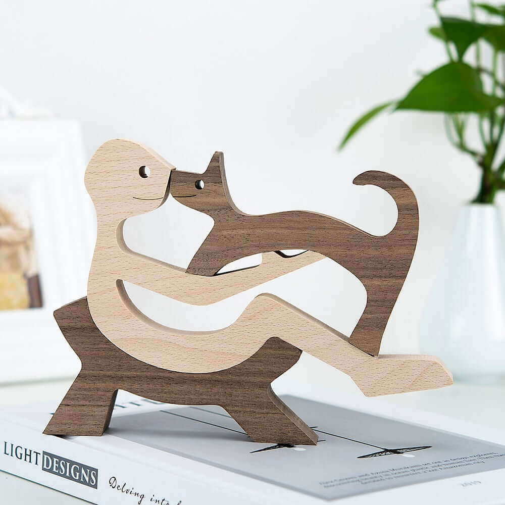 Deens Houten Dieren Ornamenten