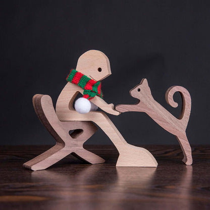 Deens Houten Dieren Ornamenten
