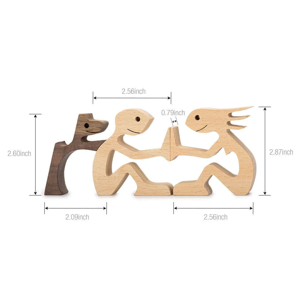 Deens Houten Dieren Ornamenten