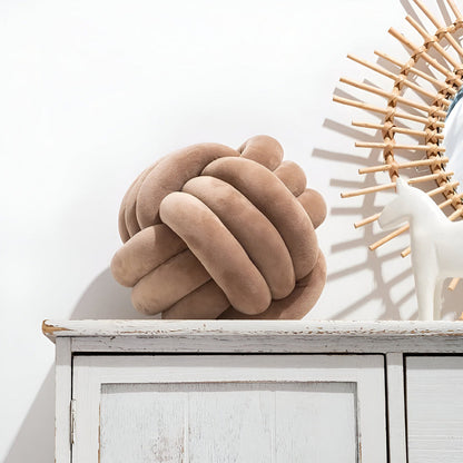 Handgemaakte Knoop Ronde Decoratieve Kussen