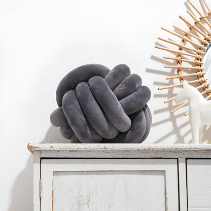 Handgemaakte Knoop Ronde Decoratieve Kussen