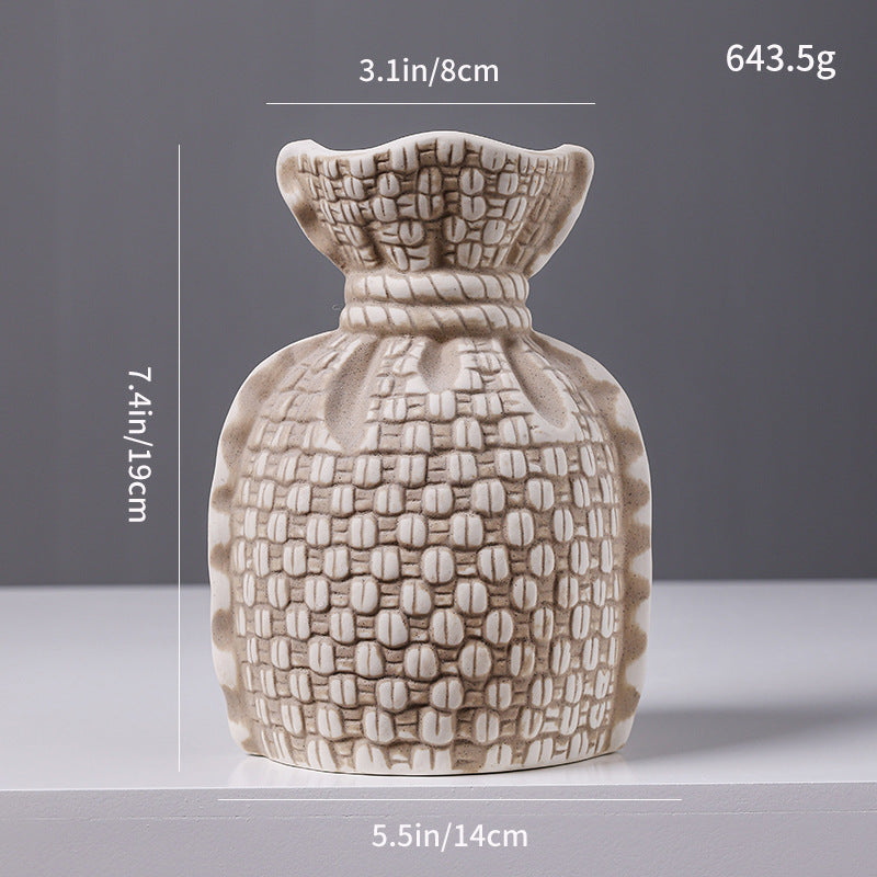 Gestructureerde Decoratieve Keramische Vaasje