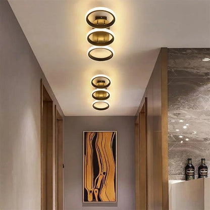 Moderne LED Ring Kroonluchter – Minimalistische Plafondlamp voor Woonkamer en Eetruimte