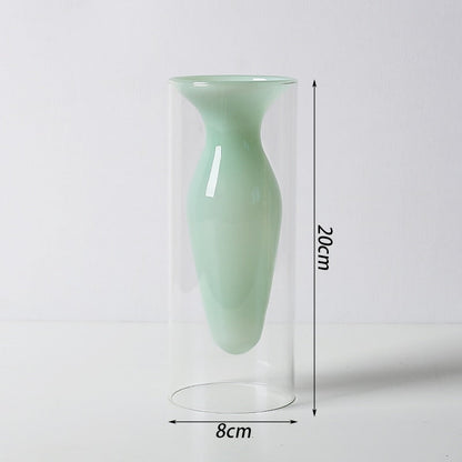 Bubbly Glas Vazen - Opaak