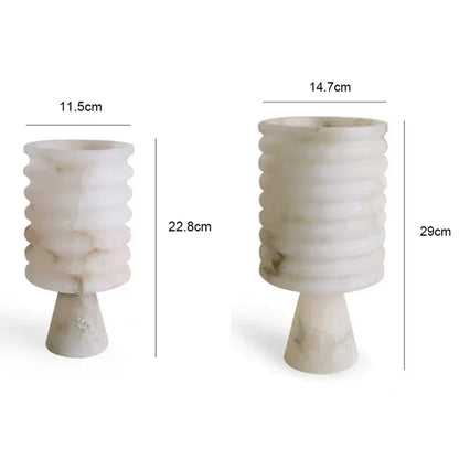 Witte Onyx Bloemvaas