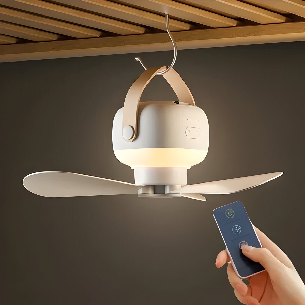 BreezeNova - PortaHaus Lamp Plafondventilator Licht met Afstandsbediening
