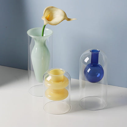 Bubbly Glas Vazen - Opaak
