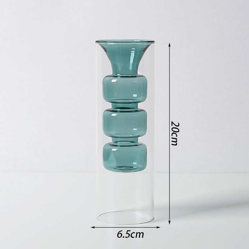 Bubbly Glas Vazen - Opaak