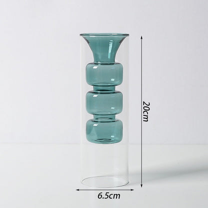 Bubbly Glas Vazen - Opaak