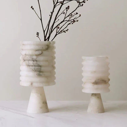 Witte Onyx Bloemvaas