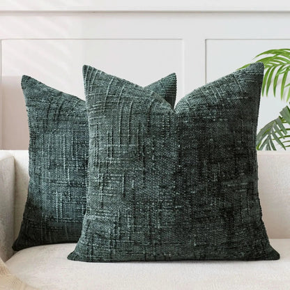 Chenille Kussenhoes Bamboe Textuur Effen Kleur