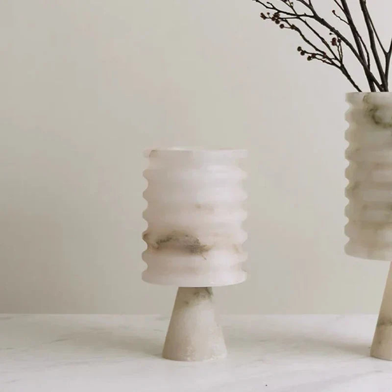 Witte Onyx Bloemvaas