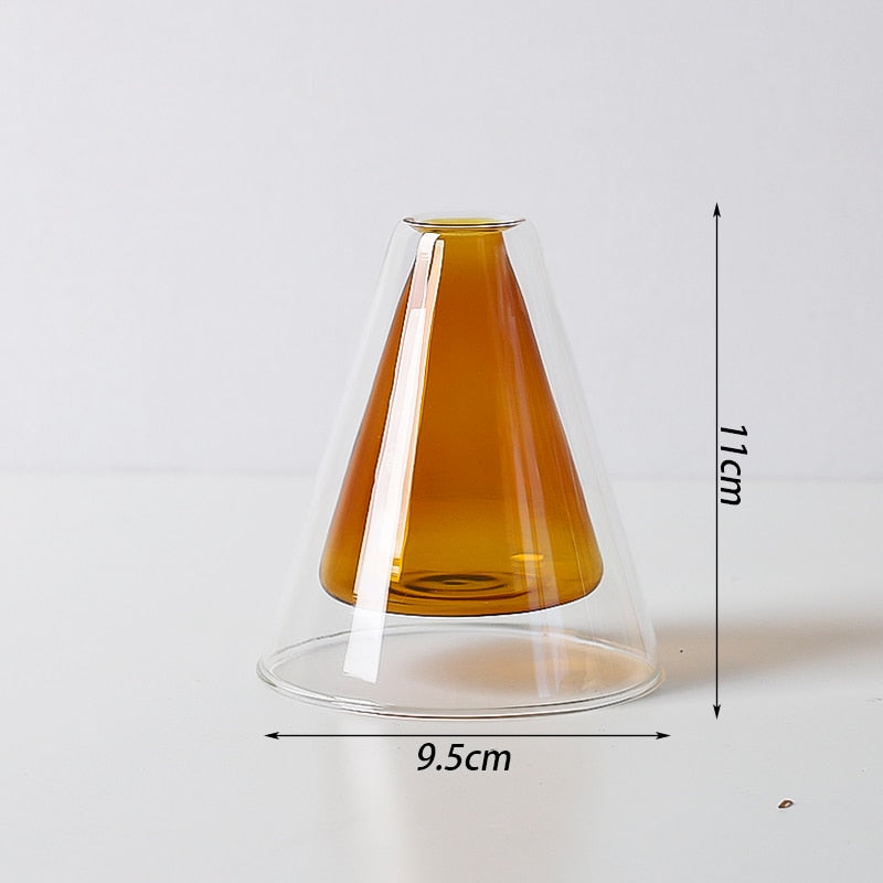 Bubbly Glas Vazen - Opaak