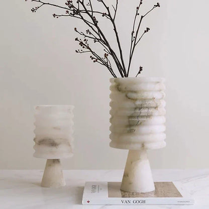 Witte Onyx Bloemvaas