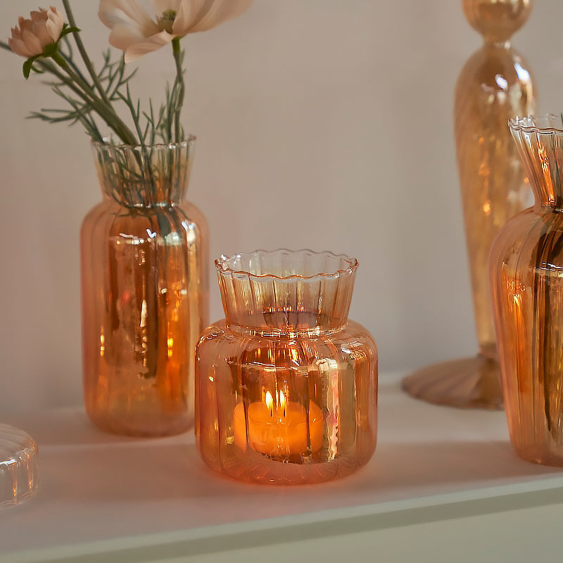 Gouden Kooi Glas Vaasje