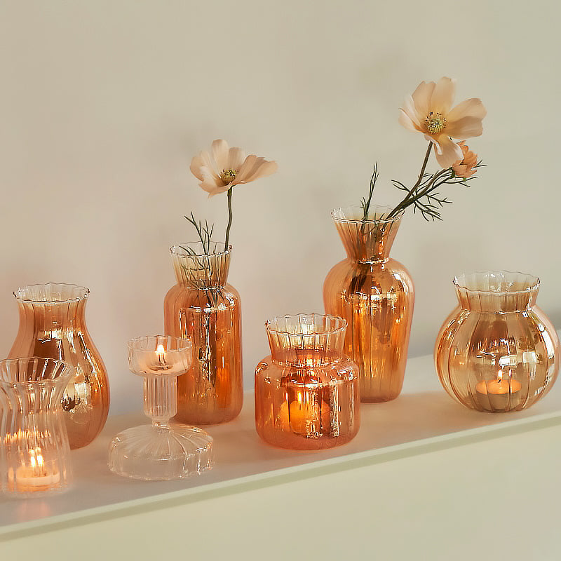 Gouden Kooi Glas Vaasje
