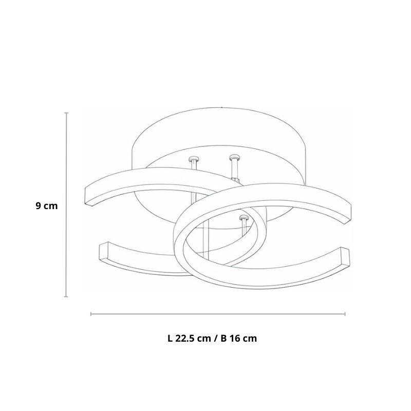 Moderne LED plafondlamp