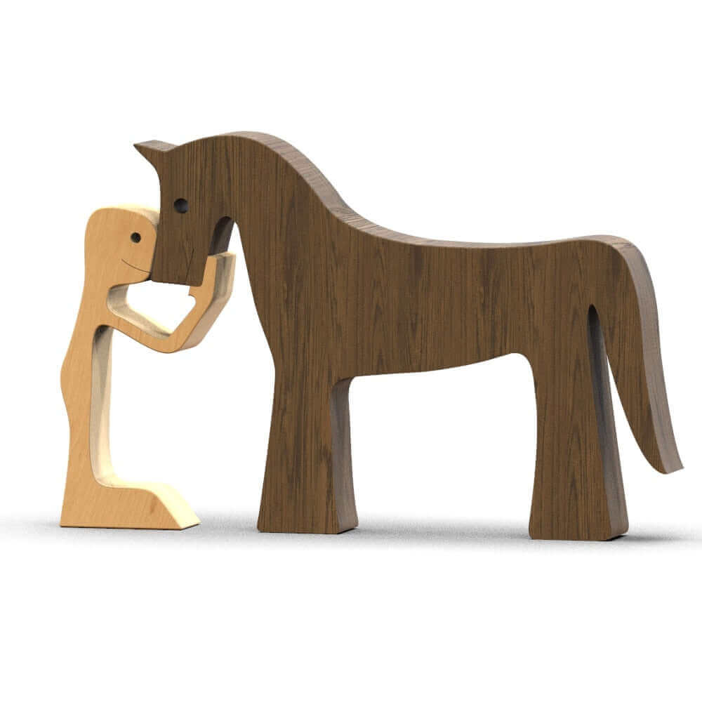 Deens Houten Dieren Ornamenten