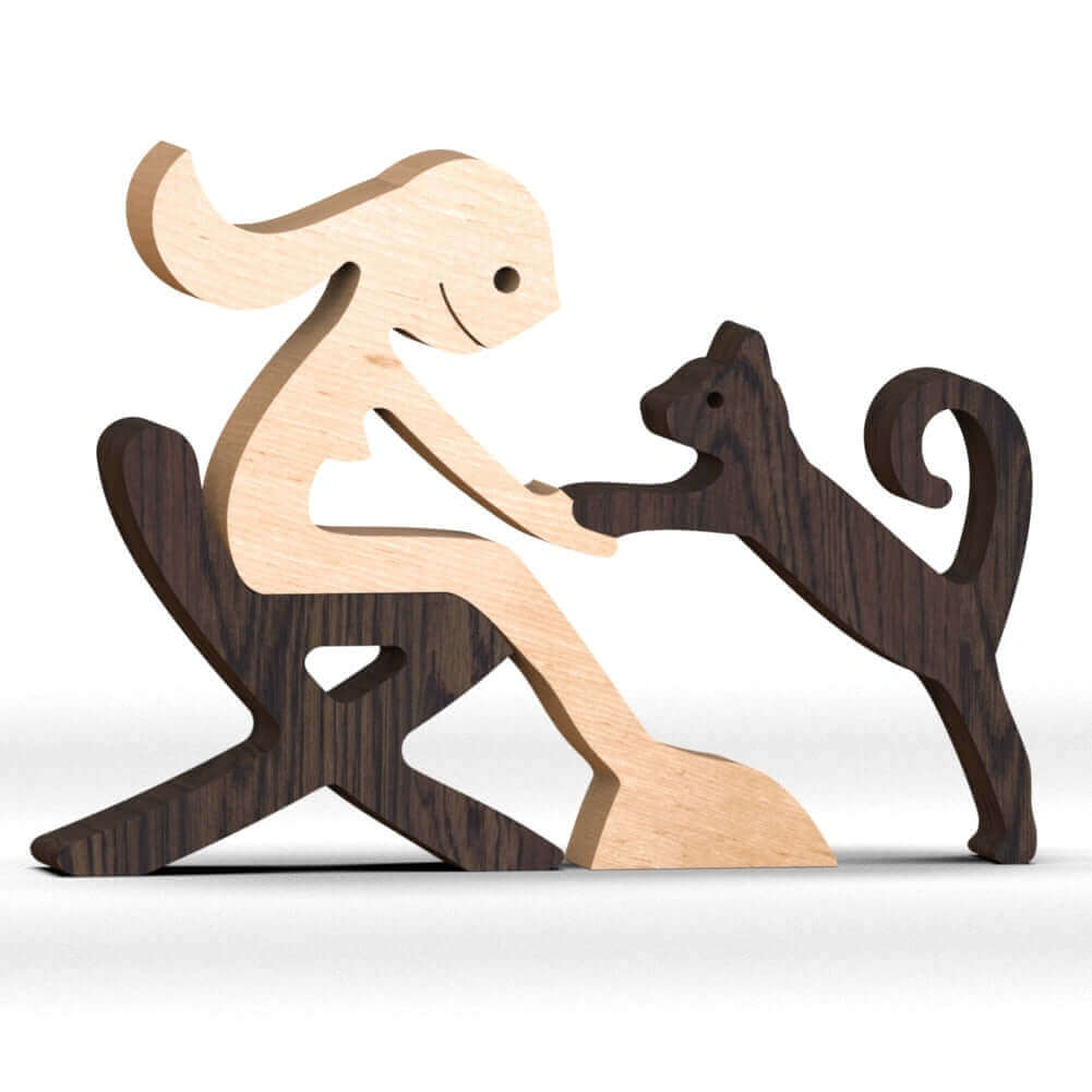 Deens Houten Dieren Ornamenten