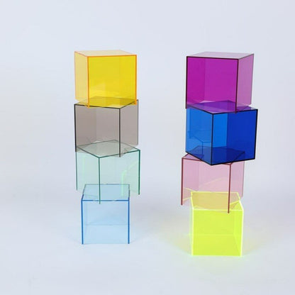 Kleurrijke Acryl Tentoonstellingsopbergdoos