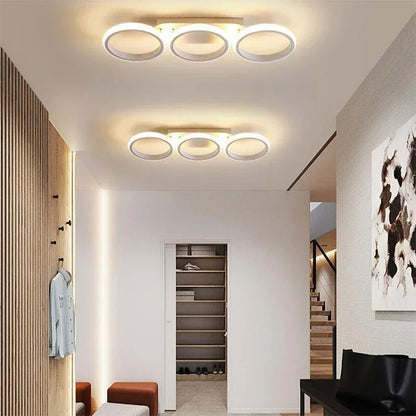 Moderne LED Ring Kroonluchter – Minimalistische Plafondlamp voor Woonkamer en Eetruimte