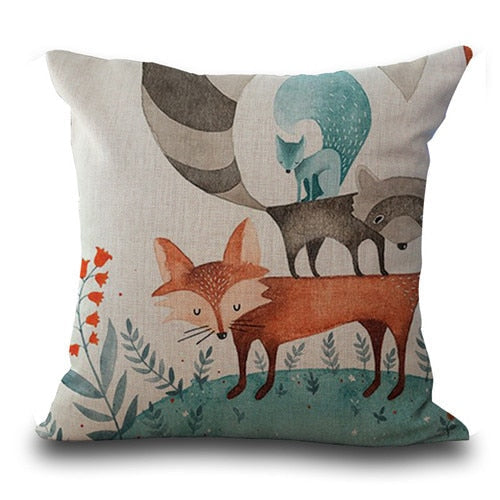 Fox Patroon Kussenhoes