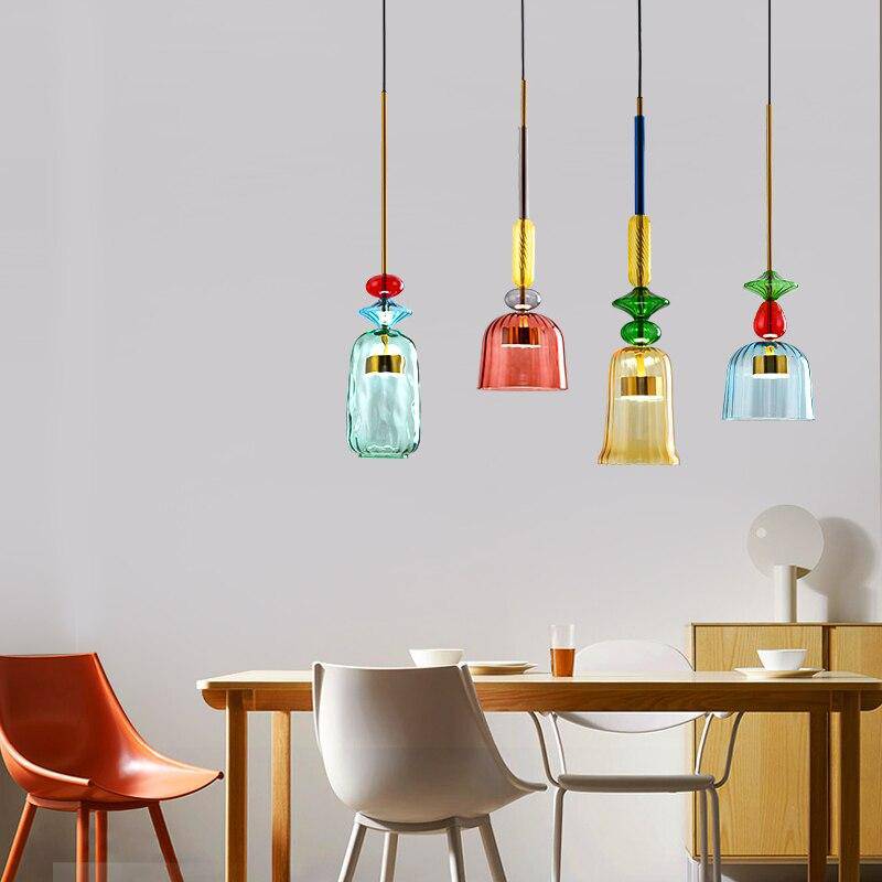 Stijlvolle gekleurde plafondlamp - Sofia
