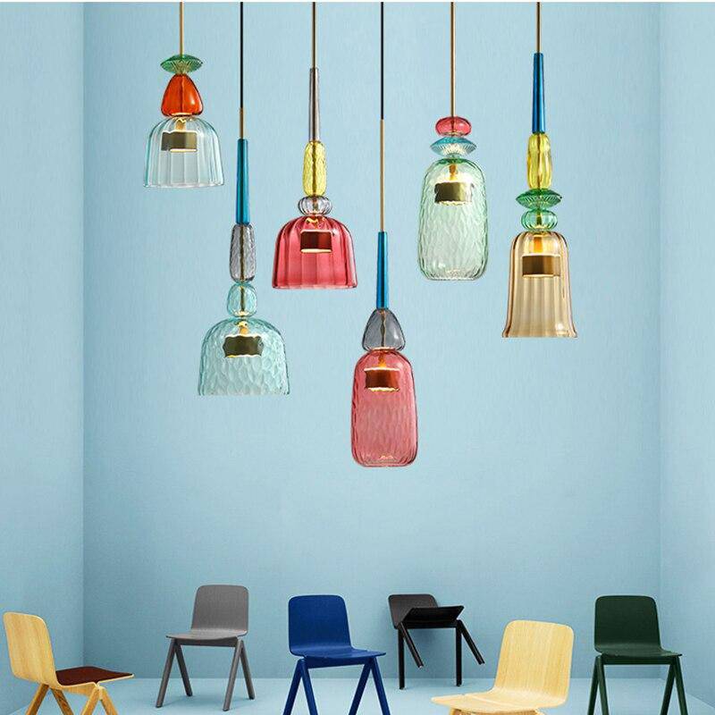 Stijlvolle gekleurde plafondlamp - Sofia